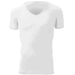 Cottonil V Neck Breathable Cotton Undershirts - White